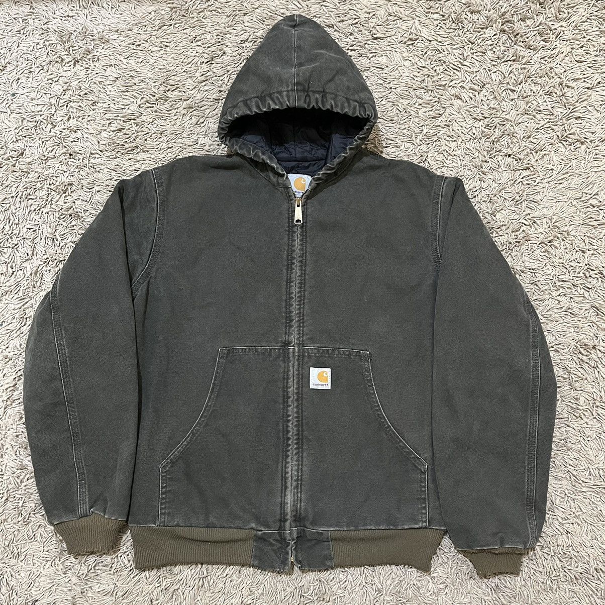 Carhartt Carhartt Y06 MOS Moss Green Duck Active Jacket Size US M / EU 48-50 / 2 - 17 Thumbnail