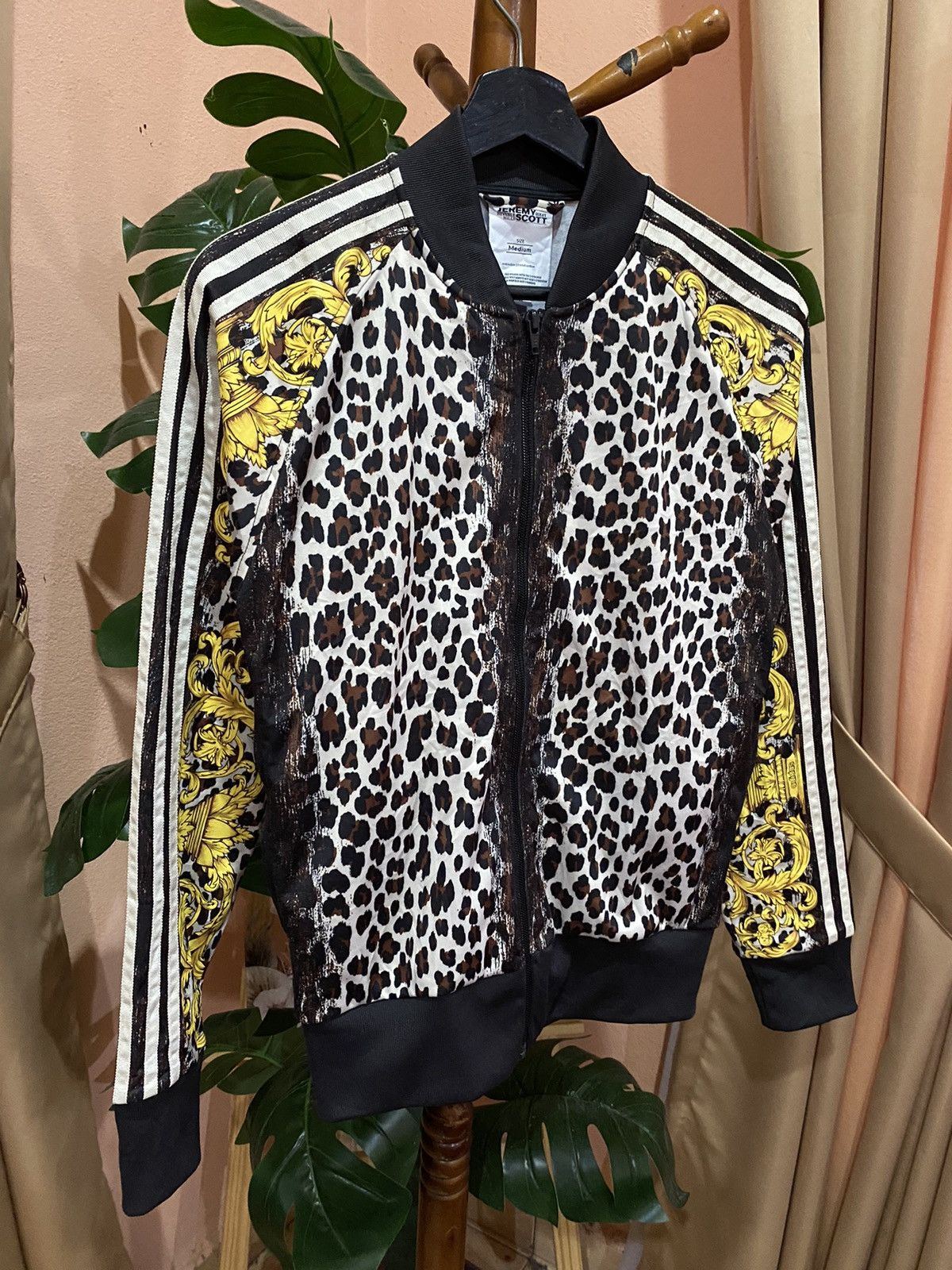 Adidas × Jeremy Scott Adidas Jeremy Scott Leopard Print Baroque Jacket - Unisex Size US S / EU 44-46 / 1 - 4 Thumbnail