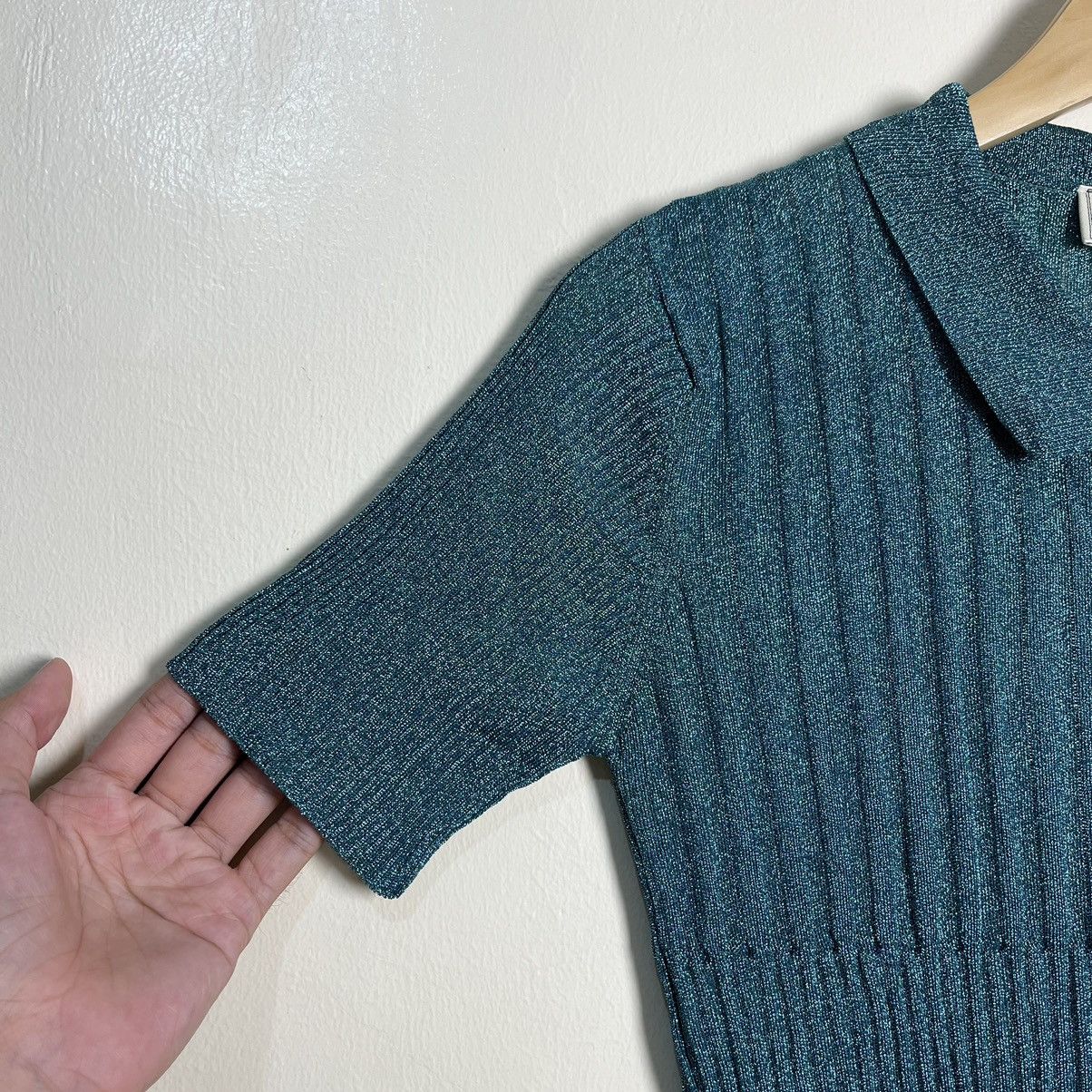 Maison Kitsune Maison Kitsune Short Sleeve Lame Knit Tops Size M / US 6-8 / IT 42-44 - 7 Thumbnail