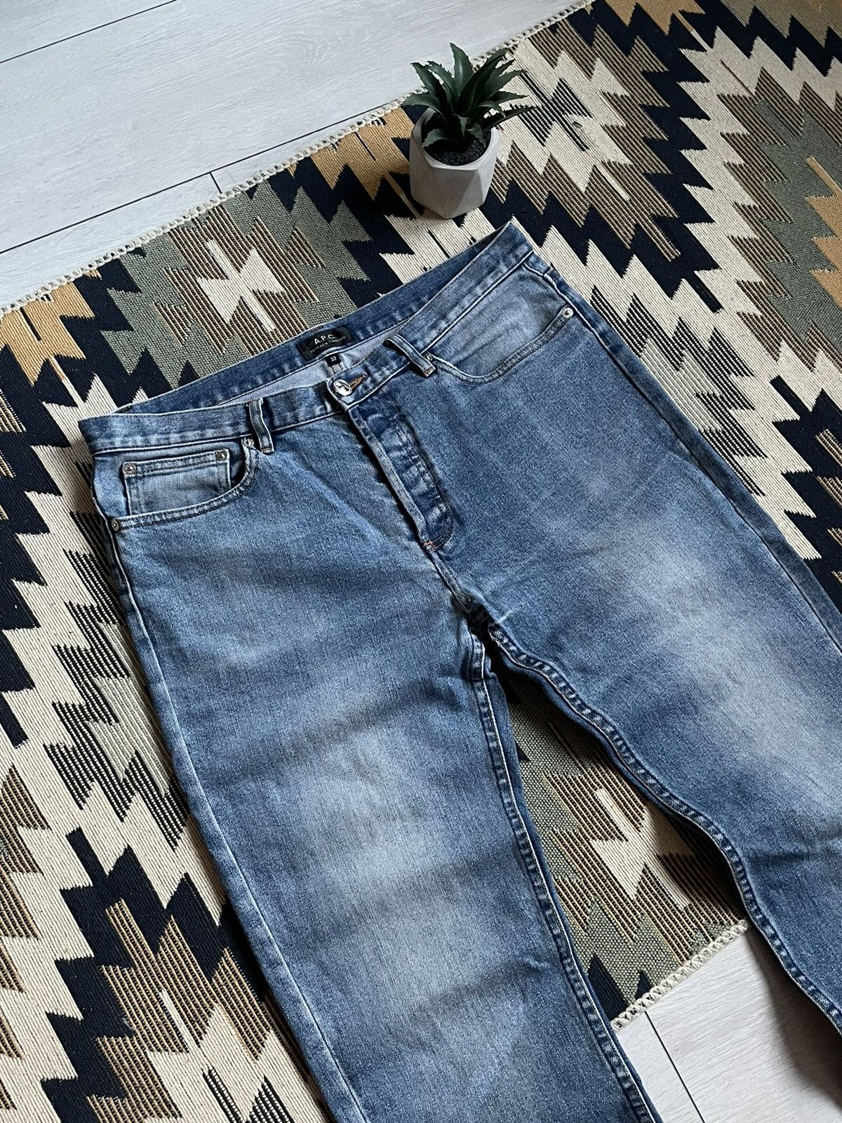 A.P.C. A.P.C. Petit New Standard Denim Seldwage Jeans Size US 32 / EU 48 - 4 Thumbnail