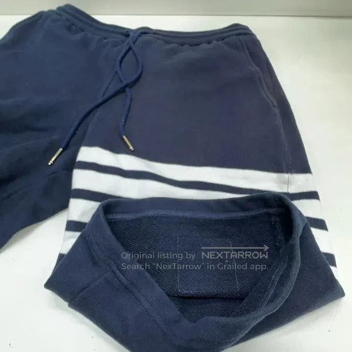 Thom Browne Thom Browne Classic Stripe Navy Cycling Shorts. Size US 26 / EU 42 - 6 Thumbnail