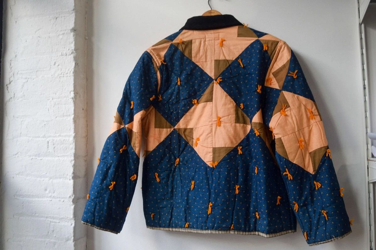 Other Indigo & Rust Upcycled 1930s Quilt Jacket Size US M / EU 48-50 / 2 - 9 Thumbnail