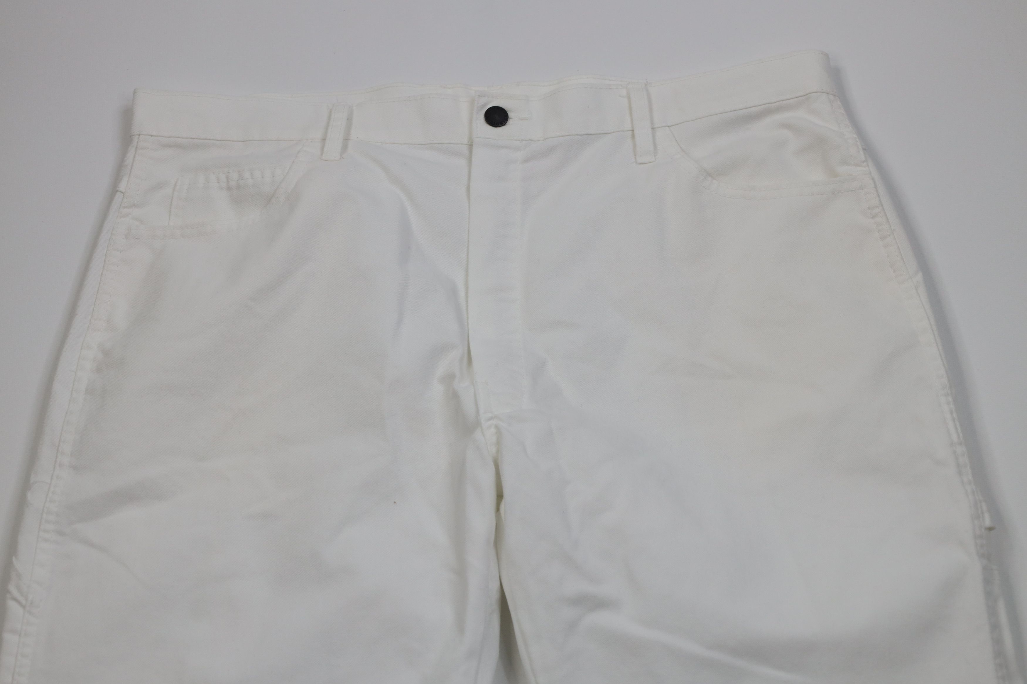 Dickies Vintage Y2K Dickies Wide Leg Dungaree Painters Pants White Size US 38 / EU 54 - 2 Thumbnail