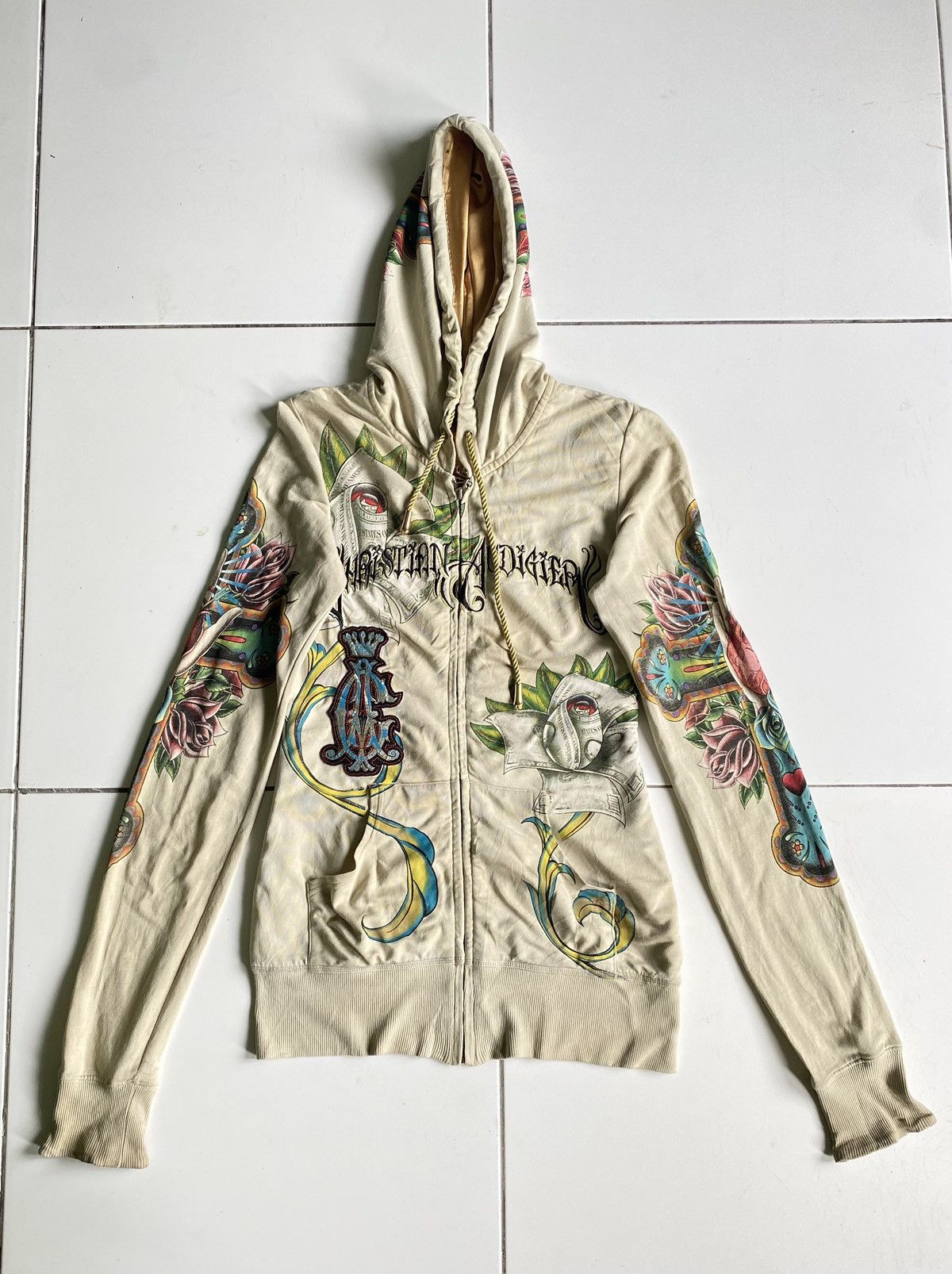 Affliction Christian audigier with love affliction zip Up Hoodie Size XS / US 0-2 / IT 36-38 - 1 Thumbnail