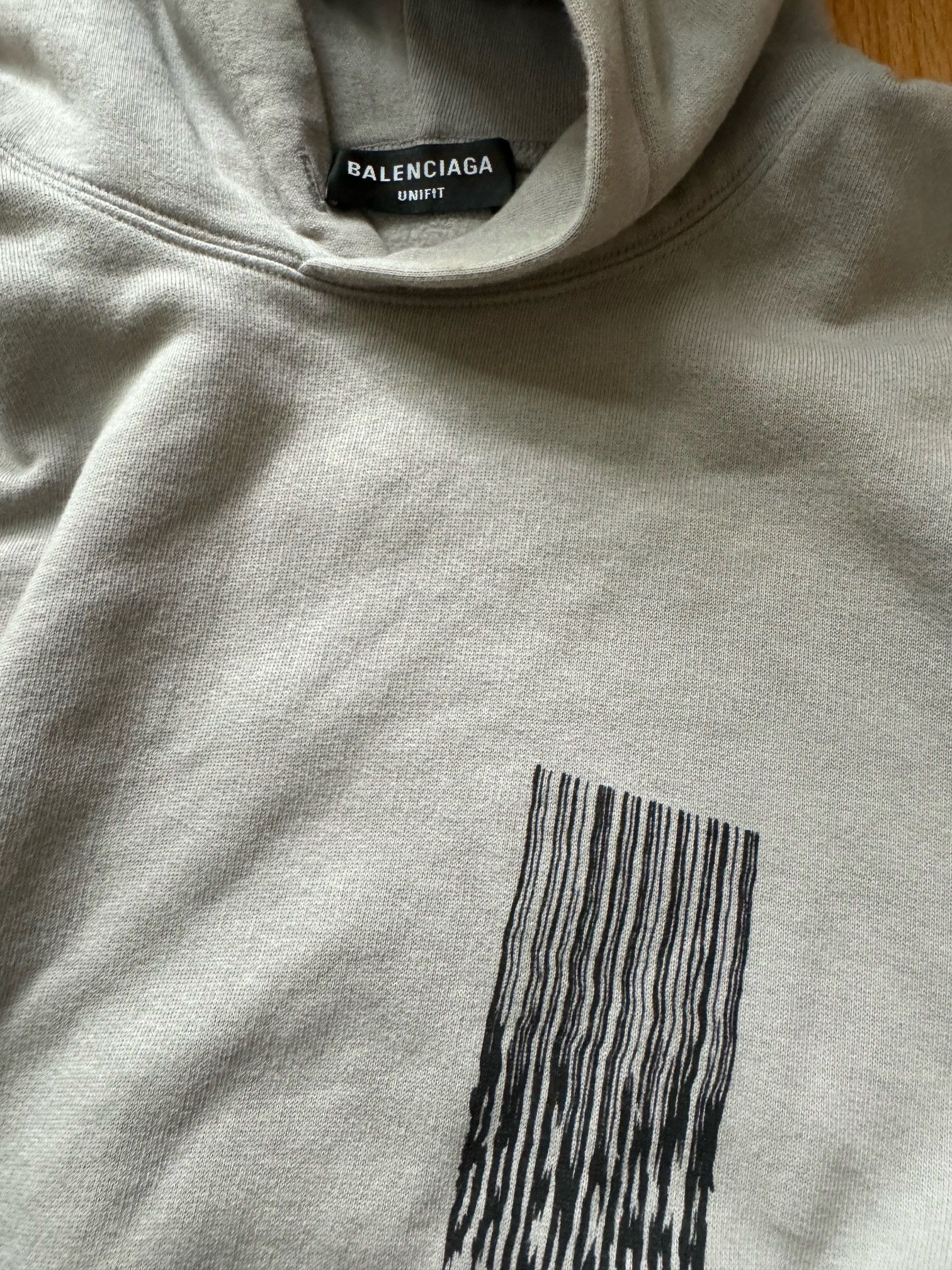 Balenciaga Balenciaga oversized barcode-print hoodie (fits like large) Size US S / EU 44-46 / 1 - 5 Thumbnail