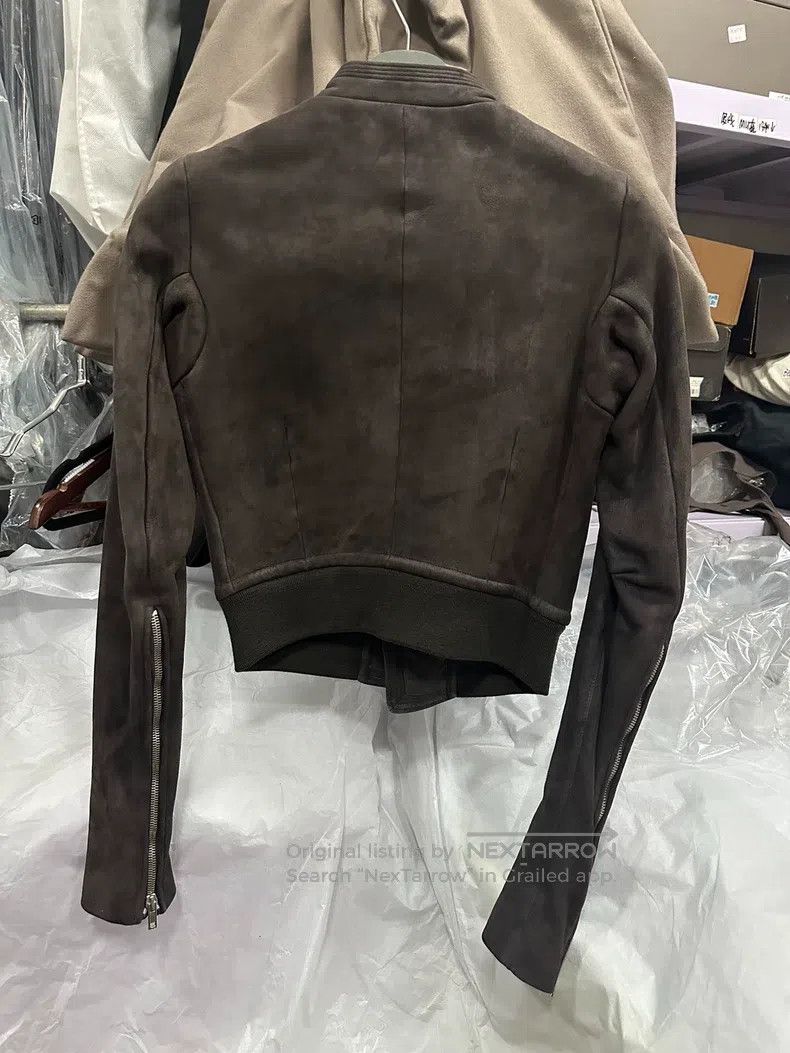 Rick Owens RICK OWENS Brown suede fur-lined coat Size US S / EU 44-46 / 1 - 5 Thumbnail