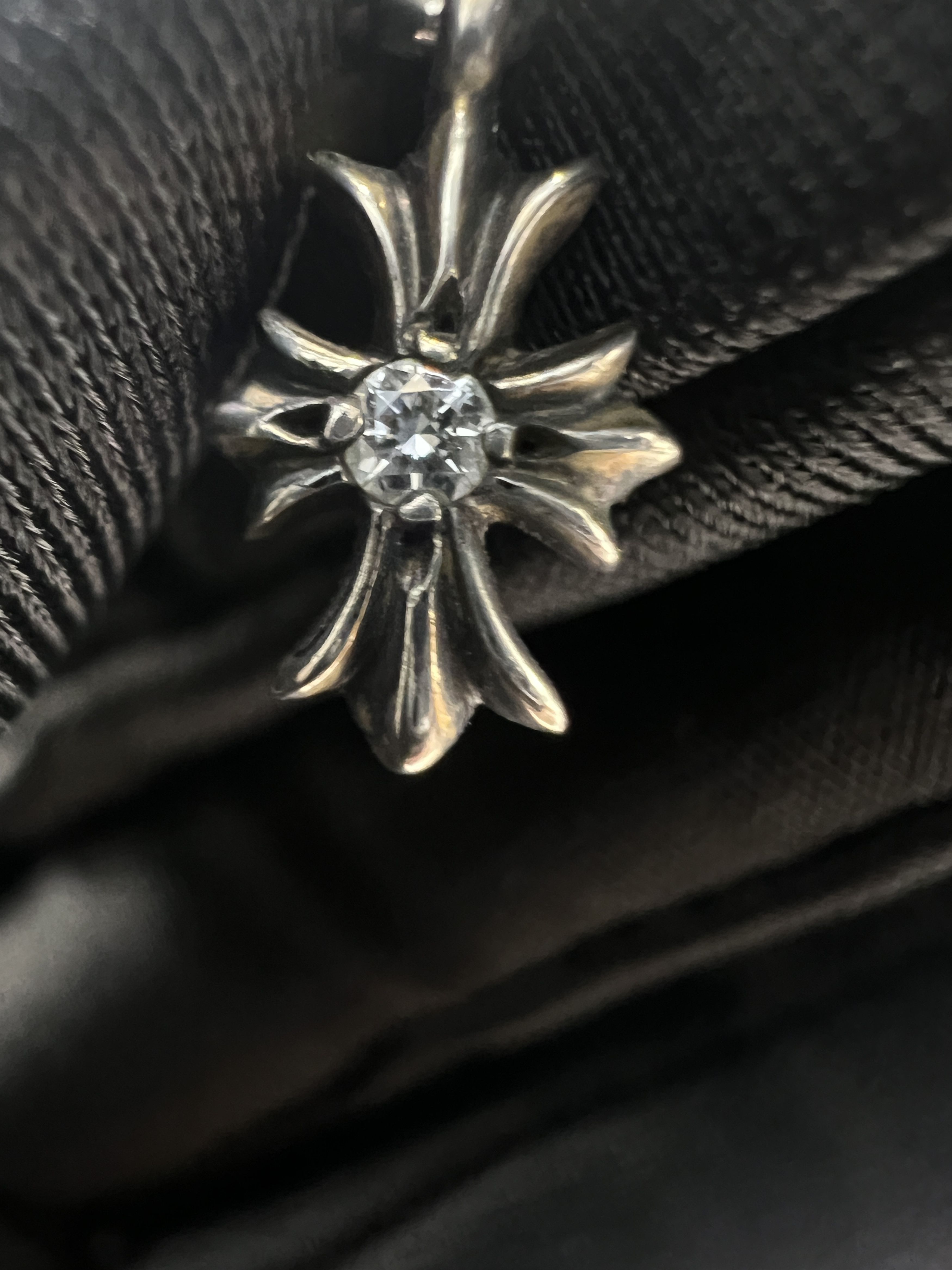 Chrome Hearts Chrome Hearts Tiny-E Pave A Diamond Drop Earring Size ONE SIZE - 9 Thumbnail