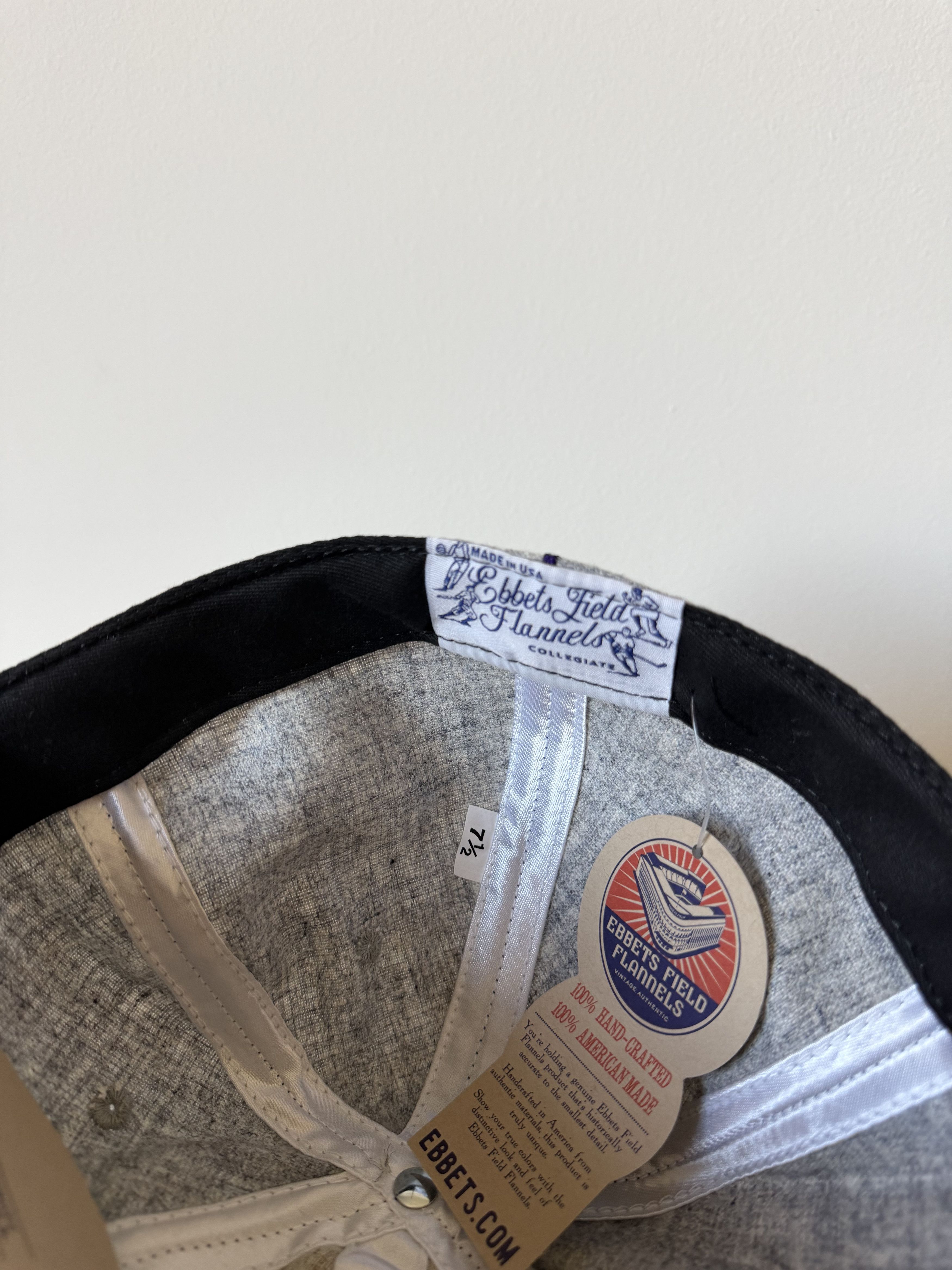 Ebbets Field Flannels 7 1/2 Ebbets University of Washington 1938 Vintage Hat Size ONE SIZE - 6 Thumbnail