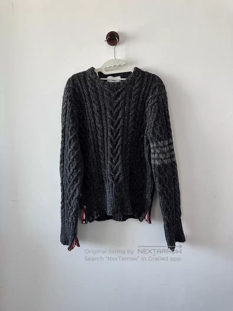 Thom Browne Thom Browne Black gray sweater Size US XL / EU 56 / 4 - 1 Thumbnail