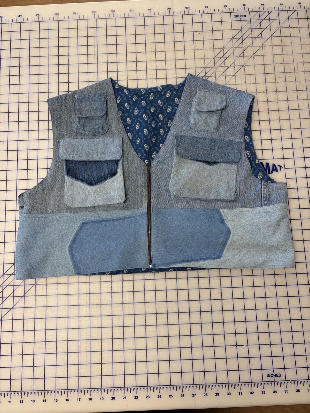 Other Noisette Flannel-Lined Denim Utility Vest Size US XL / EU 56 / 4 - 1 Thumbnail