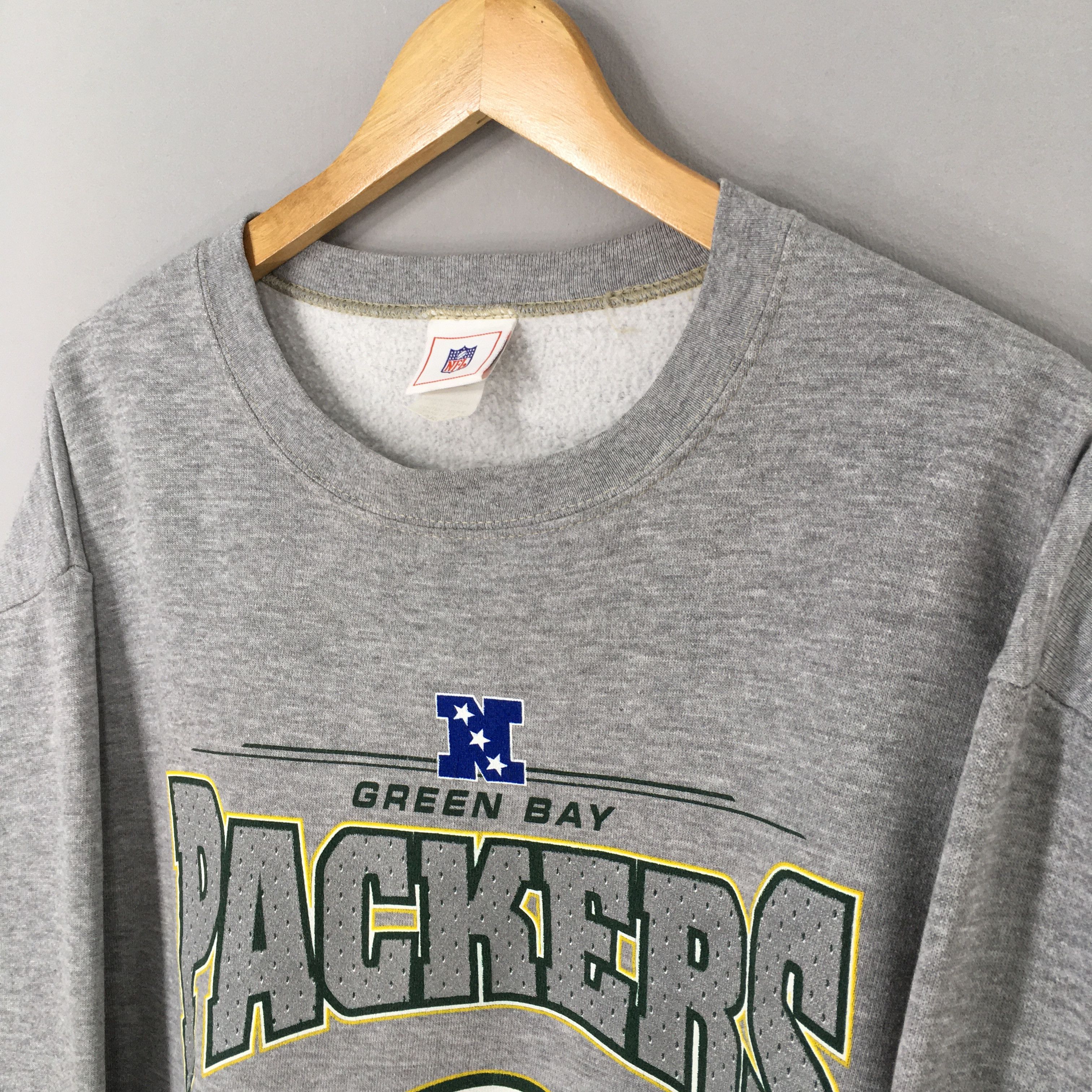 NFL Vintage Green Bay Packers NFL Gray Sweater Large Size US L / EU 52-54 / 3 - 5 Thumbnail