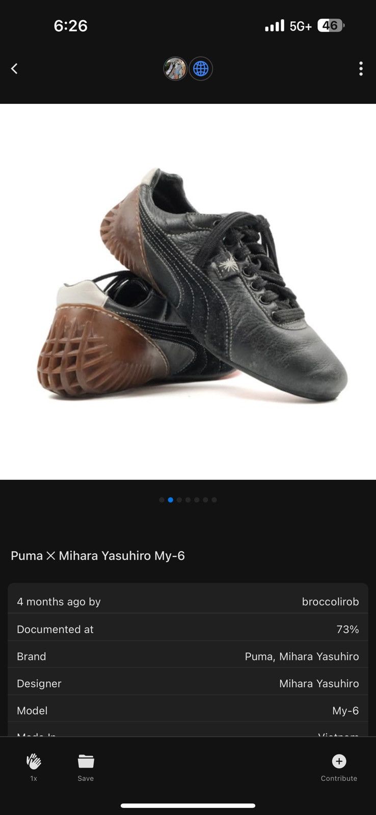 Maison MIHARA YASUHIRO × Puma Puma Mihara Yasuhiro MY-6 Size US 7 / EU 40 - 10 Thumbnail