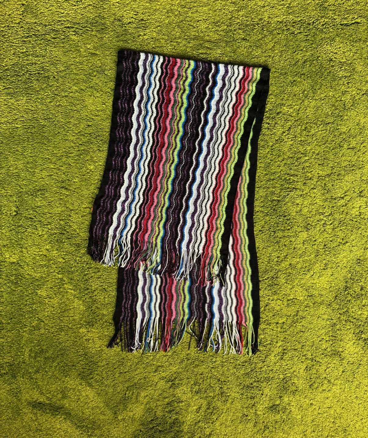 Missoni × Vintage Missoni 2000s vintage coloured wool blend scarf Size ONE SIZE - 7 Thumbnail