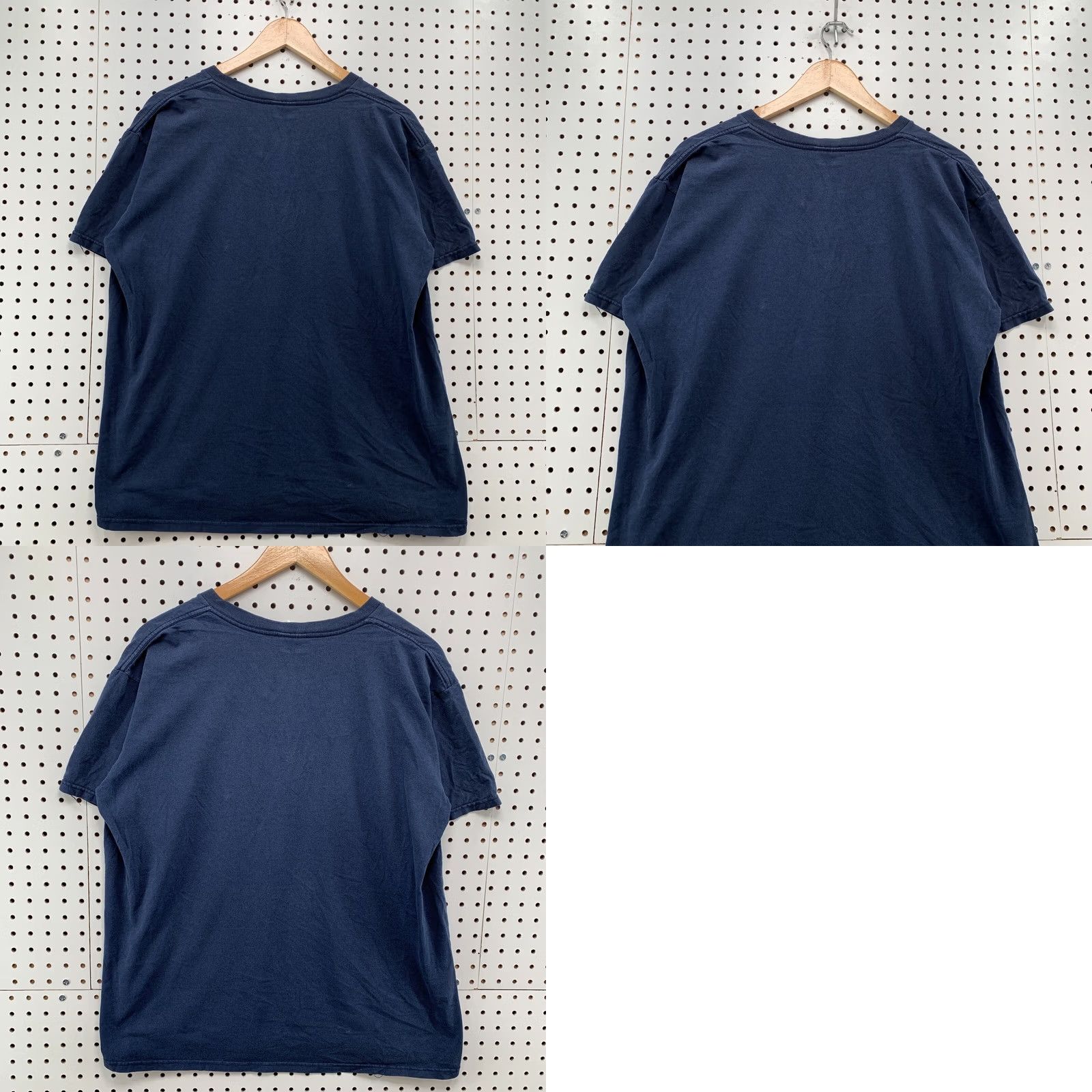 Nike VINTAGE Nike Shirt Navy Blue Embroidered Swoosh Adult Large 22.5x27 90s Shirt Mens Size US L / EU 52-54 / 3 - 10 Thumbnail