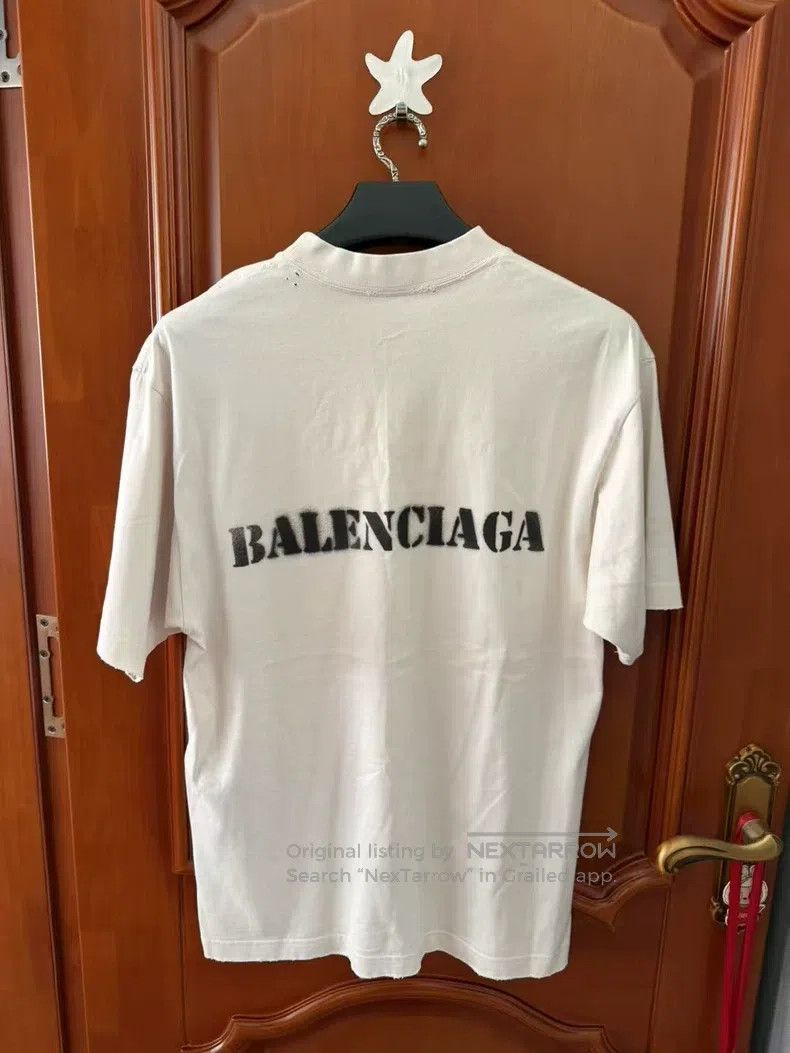 Balenciaga Balenciaga Front and back blurred logo short-sleeve, color Size US XXS / EU 40 - 2 Thumbnail