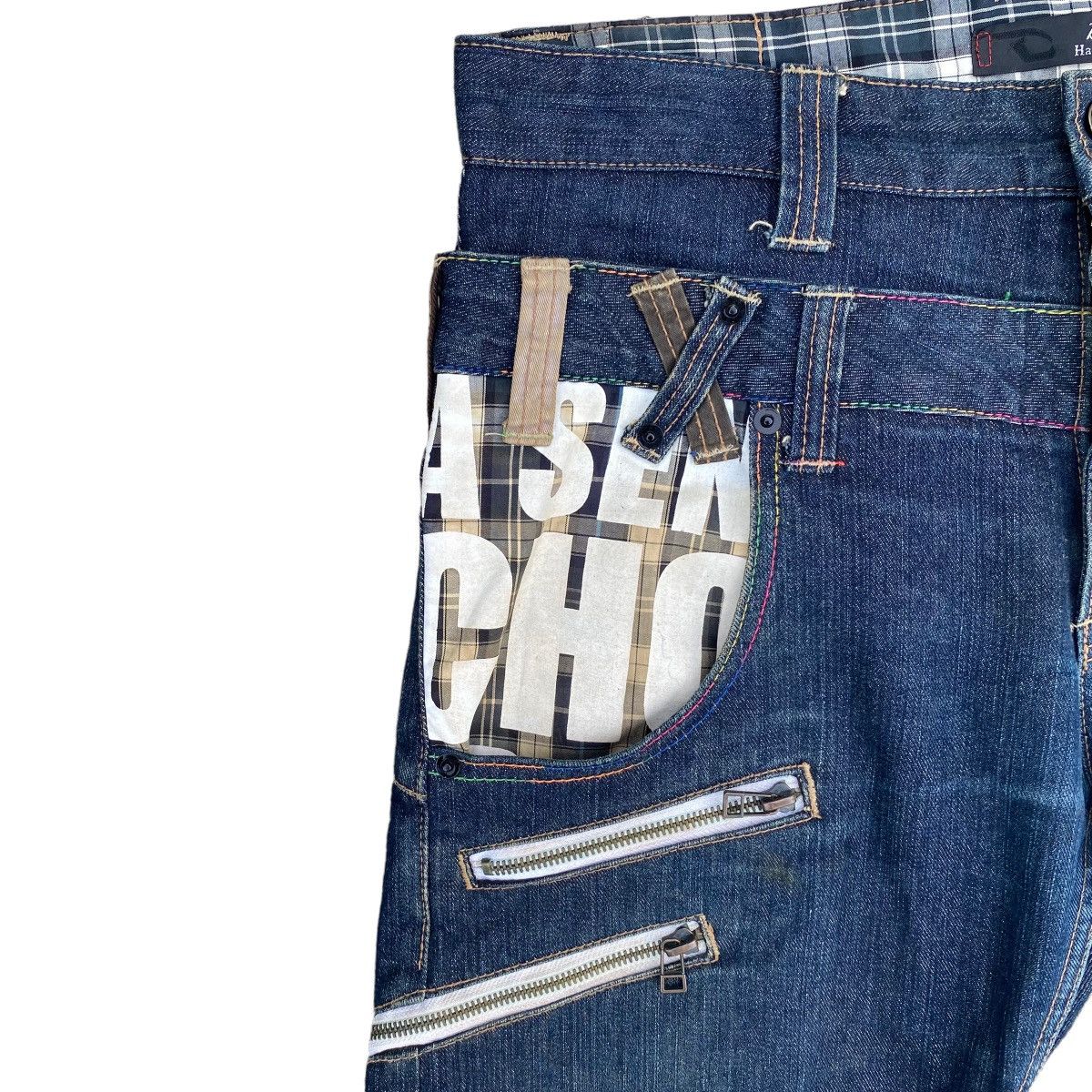 Hysteric Glamour × Japanese Brand Dominate Handcrafted Zipper J-Curve Denim Jeans Size US 34 / EU 50 - 5 Thumbnail