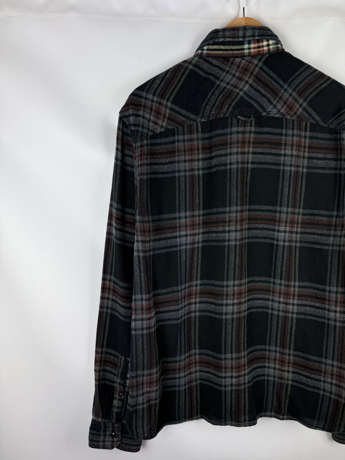 Allsaints Allsaints Finchley LS Men’s Plaid Flannel Button Up Shirt Size US L / EU 52-54 / 3 - 14 Thumbnail