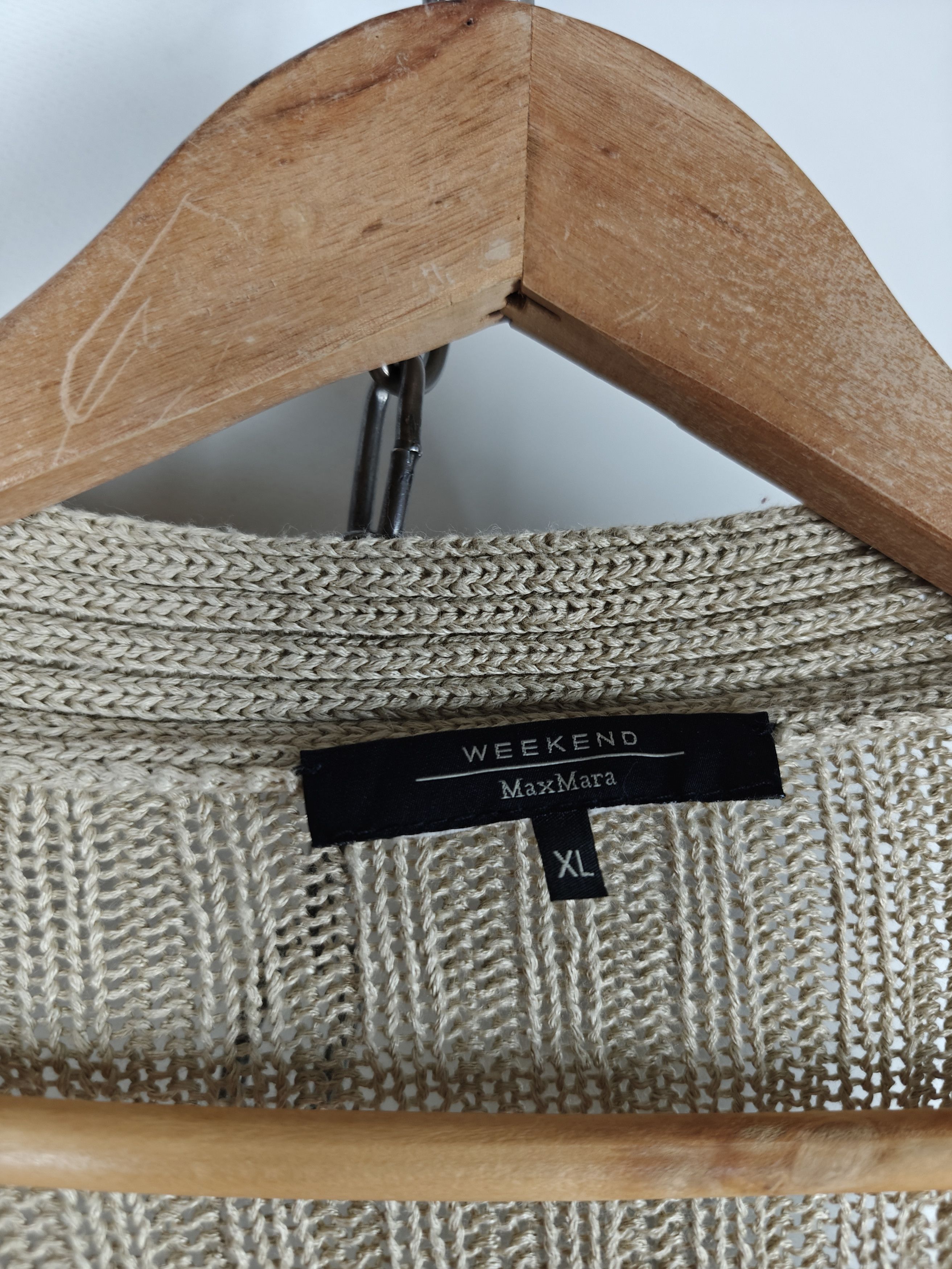 Weekend Max Mara Weekend Max Mara Knit Open Cardigan Batwing Beige XL Size XL / US 12-14 / IT 48-50 - 10 Thumbnail