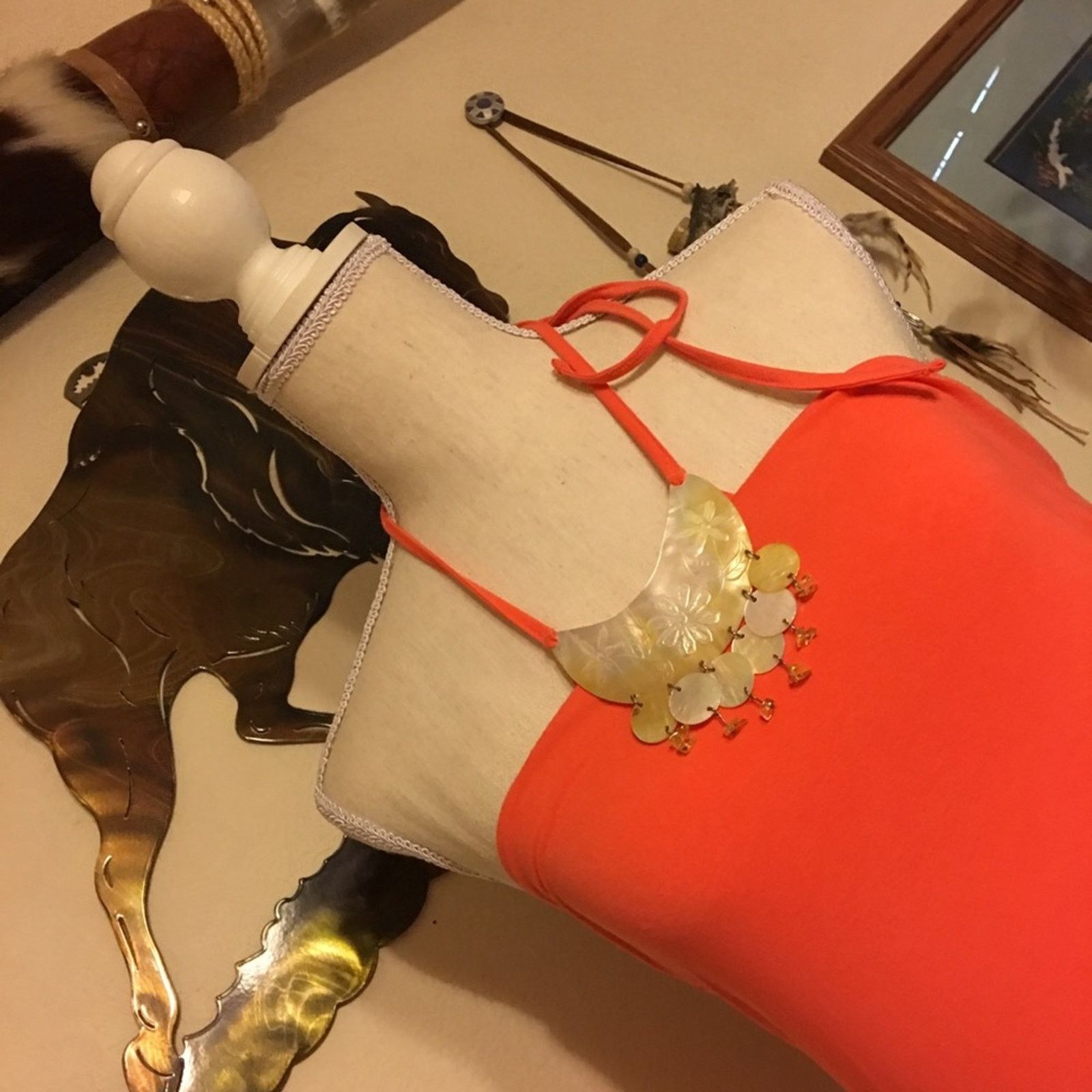 Other Moda international Coral w/shell detail halter top Size S / US 4 / IT 40 - 2 Thumbnail