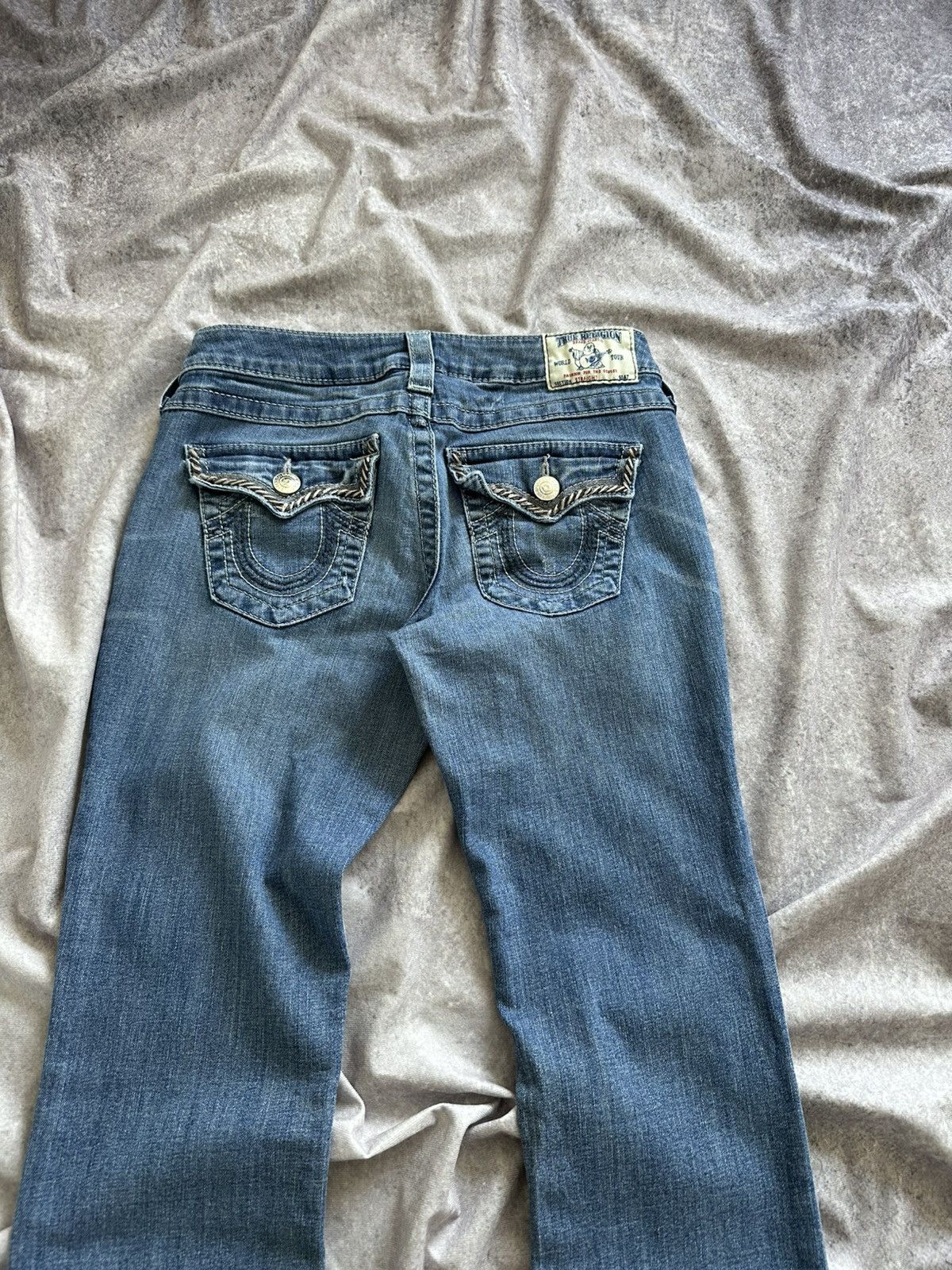 True Religion True Religion Straight Jeans Size 28" / US 6 / IT 42 - 4 Thumbnail