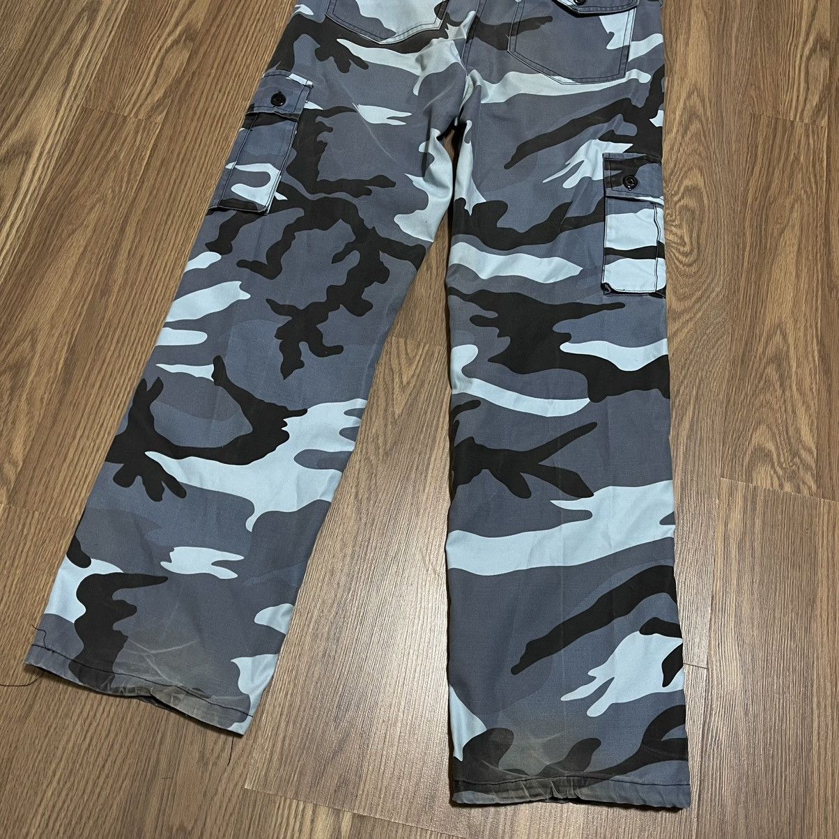 Vintage Rare Vintage army military blue camo cargo pants 34 32 30 Size US 34 / EU 50 - 7 Thumbnail