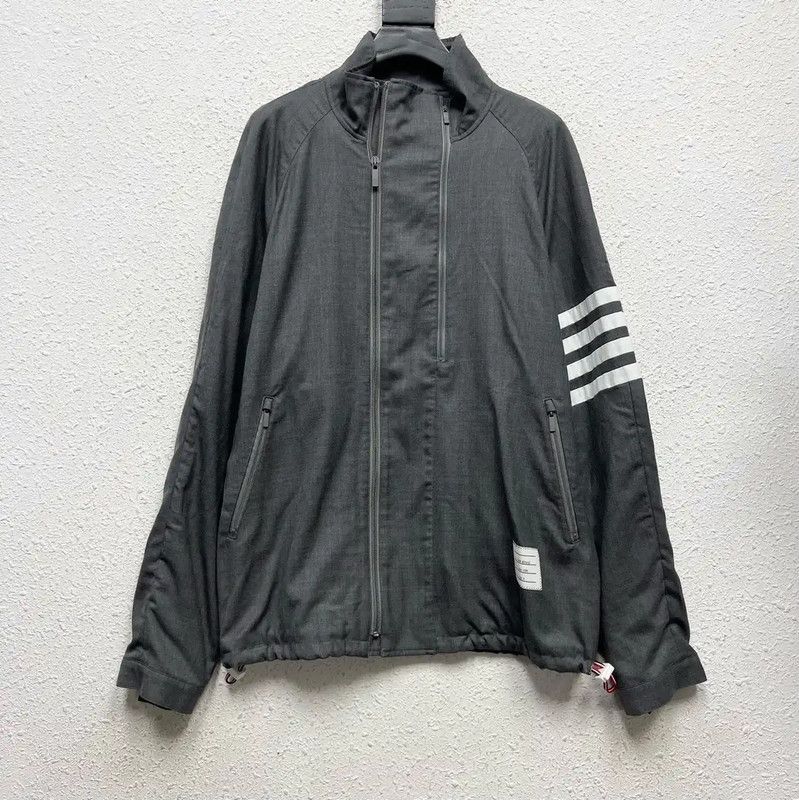 Thom Browne Thom Browne Gray Long Sleeve Jacket for Men 0089 Size US M / EU 48-50 / 2 - 1 Thumbnail
