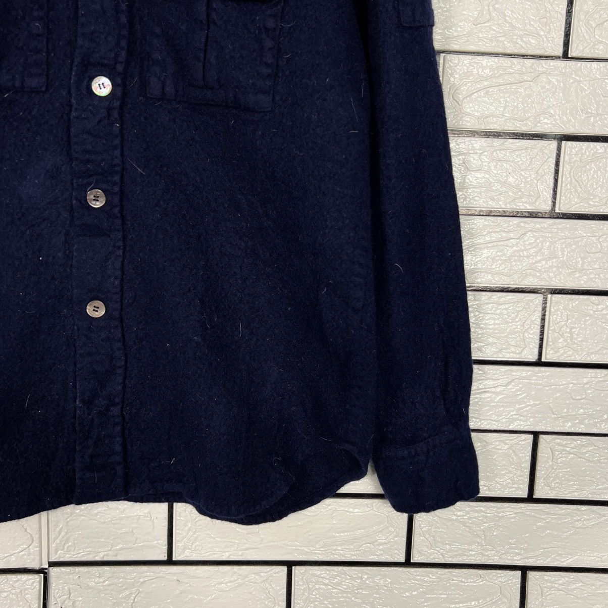 Vintage Vintage 90's GDC Wool Flannel Work Shirt Jacket #4159-C190 Size US L / EU 52-54 / 3 - 6 Thumbnail