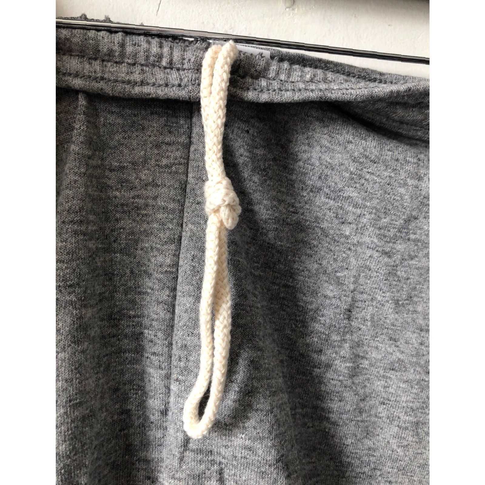 Russell Athletic VINTAGE Russell Athletic Shorts Mens S Gray 90s USA Made 4.5” Inseam Cotton Blend Athletic Compression NWOT NOS 13” Waist White Drawstring Mens Size US 29 - 2 Thumbnail