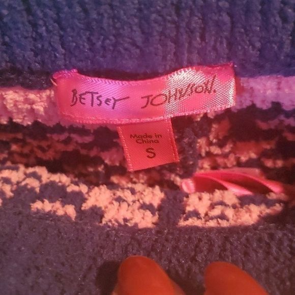 Betsey Johnson Betsey Johnson Holiday Fuzzy Hot Pink & Blue Deer Graphic Sl Size 27" / US 4 / IT 40 - 3 Thumbnail