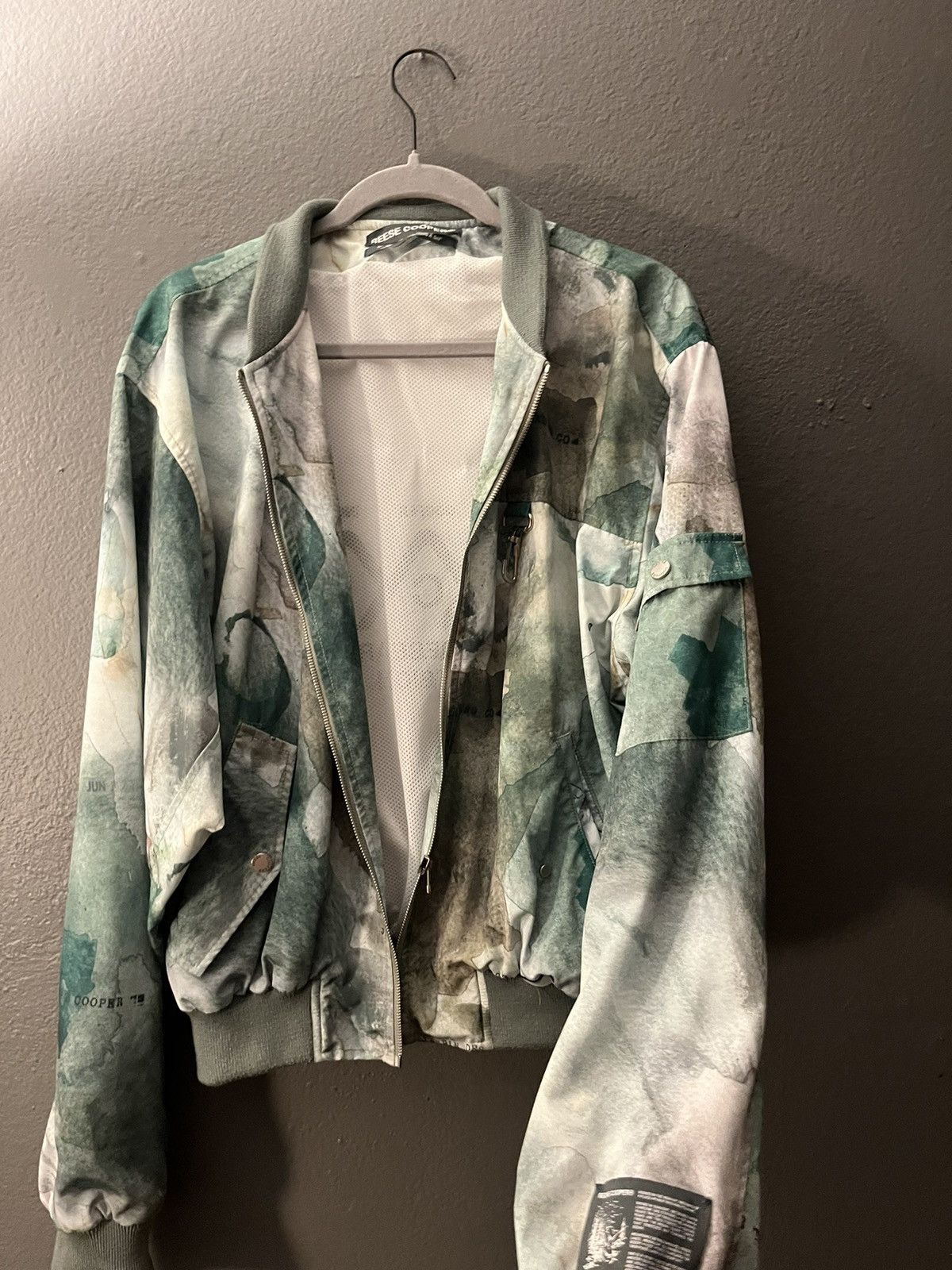 Reese Cooper Reese cooper bomber jacket in watercolour camo Size US M / EU 48-50 / 2 - 2 Thumbnail