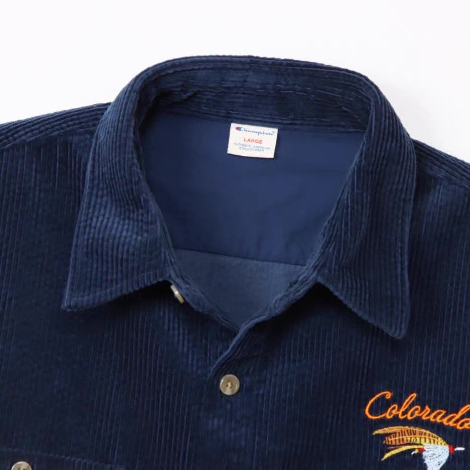 Champion Champion 24FW Men's Casual Long Sleeve Shirt Ｑ22 Size US M / EU 48-50 / 2 - 2 Thumbnail