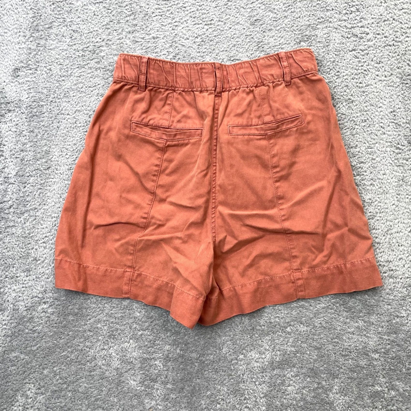 Banana Republic Banana Republic Shorts Womens XS Orange Rust High Rise Casual Cotton Preppy Sailor Pockets 4in Inseam Summer Spring Mens/Womens? Size 26" / US 2 / IT 38 - 5 Thumbnail