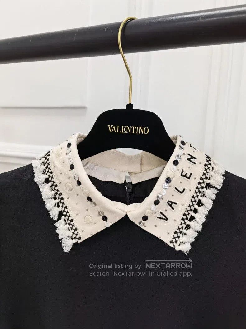 Valentino Valentino Nail beaded silk wool dress Size M / US 6-8 / IT 42-44 - 3 Thumbnail