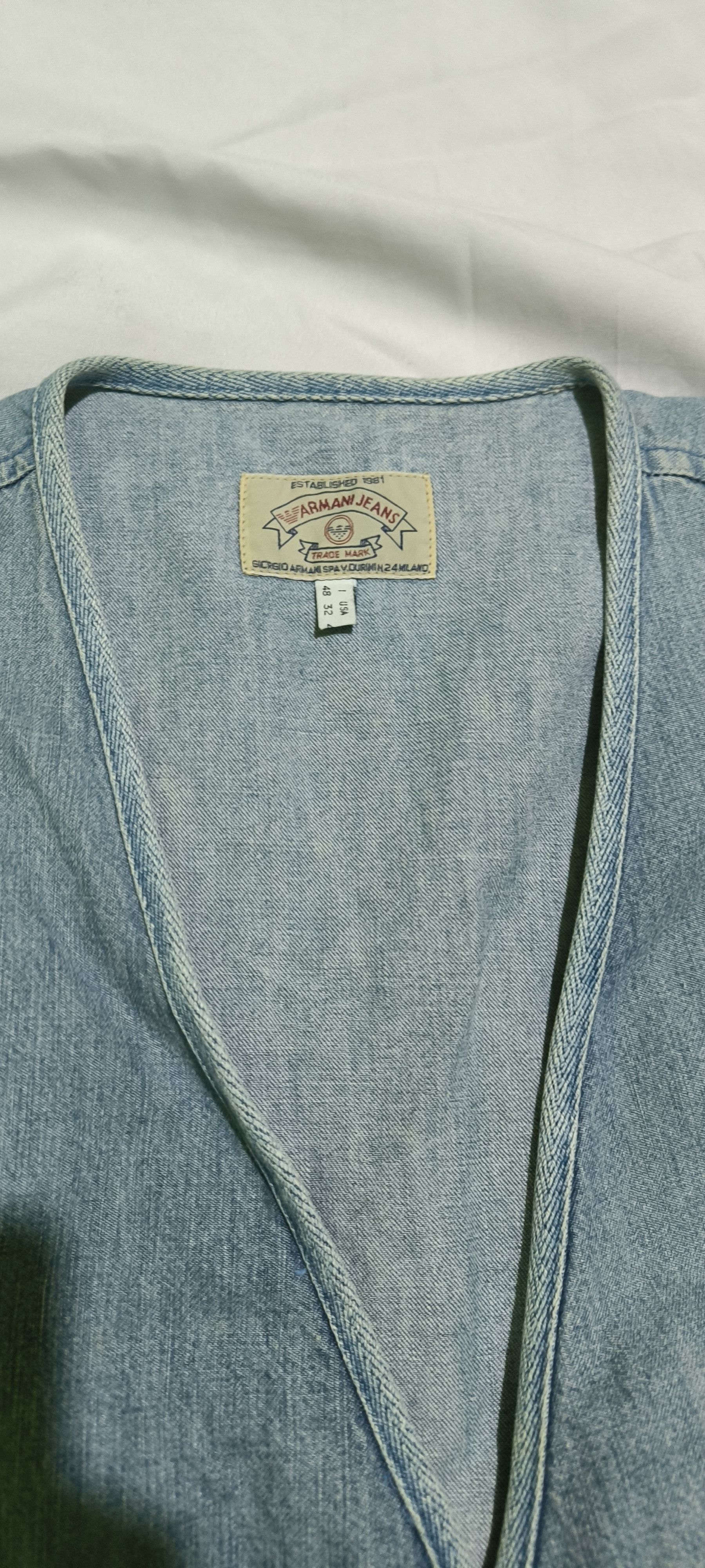 Giorgio Armani 1980s Giorgio Armani Fireman Clasp Vest Size US L / EU 52-54 / 3 - 4 Thumbnail
