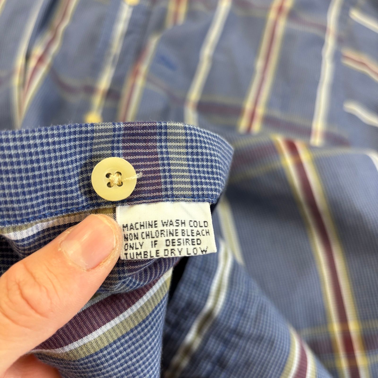 Christian Dior Monsieur × Vintage VTG Christian Dior Monsieur Plaid Button Up Shirt Men's M Size US M / EU 48-50 / 2 - 8 Thumbnail