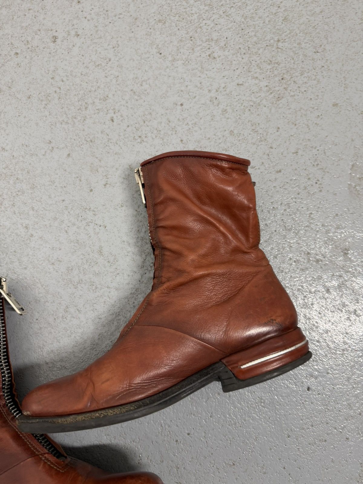 A.S.98 A.S.98 Leather Front Zip Boots Size US 8 / EU 41 - 8 Thumbnail