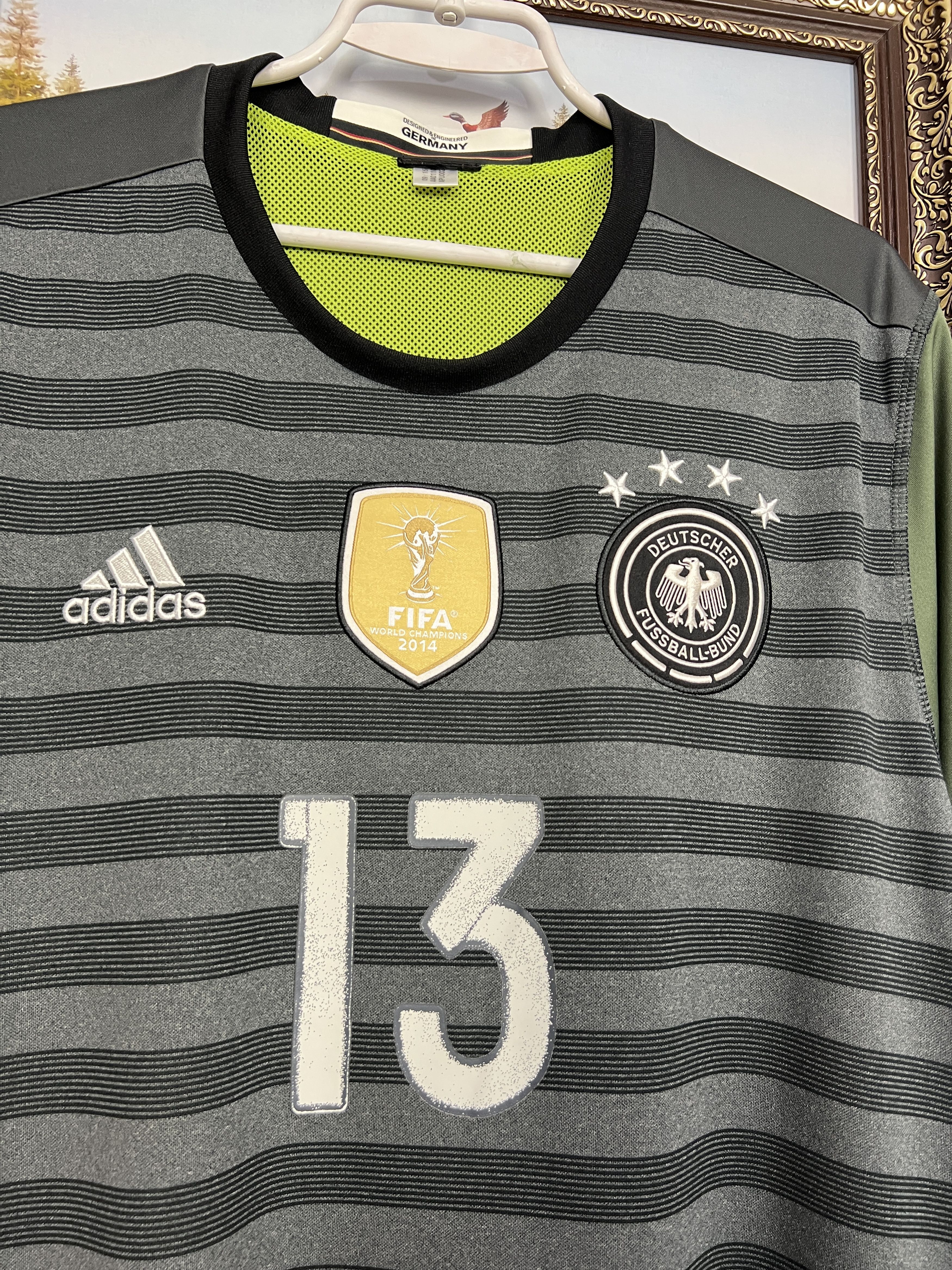 Adidas Germany Away football shirt Soccer Jersey #13 Muller Trikot Size US XL / EU 56 / 4 - 2 Thumbnail