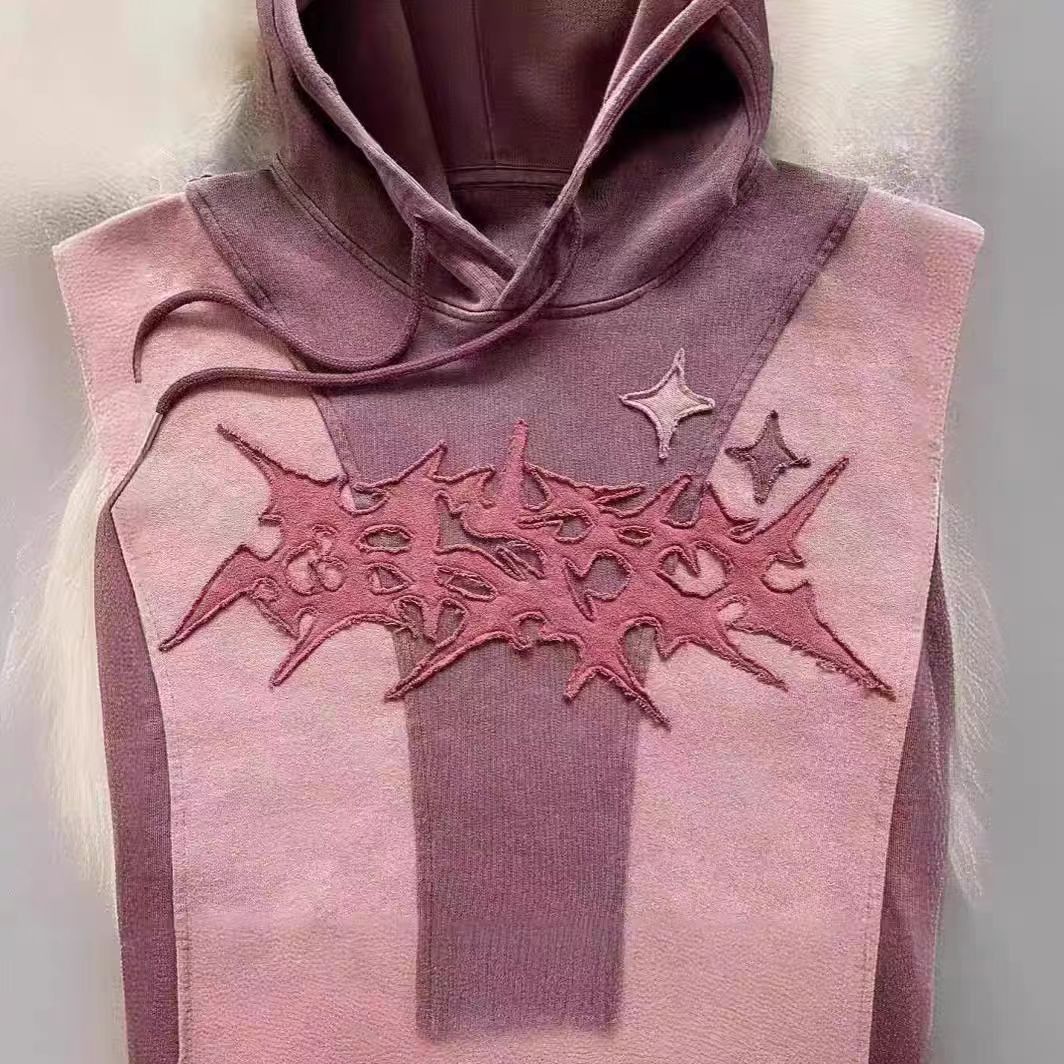 Japanese Brand Custom Star Patchwork Oversized Pullover Hoodies Size US XL / EU 56 / 4 - 5 Thumbnail