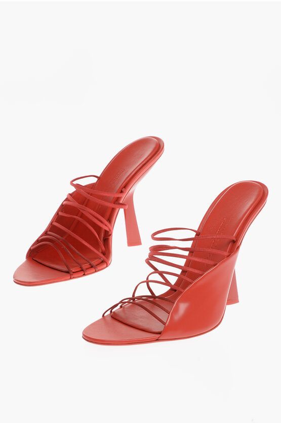 image of Salvatore Ferragamo Leather Altaire Sandals 11 Cm in Red, Women's (Size 7)
