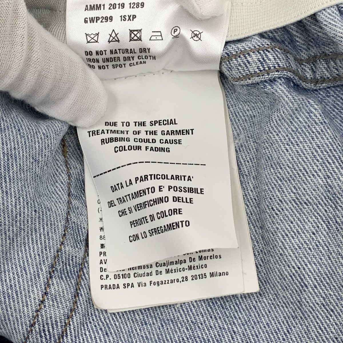 Miu Miu Miu Miu Light Blue Bud Waist Cotton Denim Pants K26WX Size 25" / US 0 / IT 36 - 7 Thumbnail