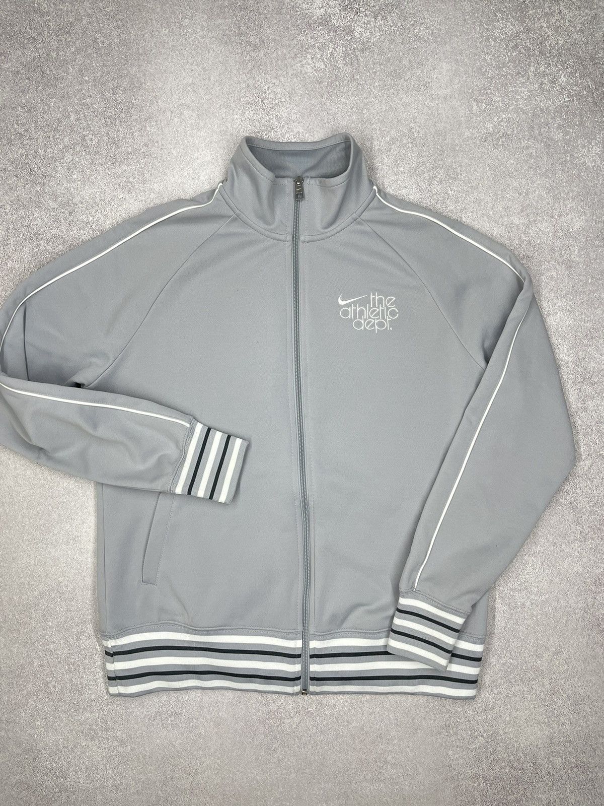 Nike Vintage Nike Athletic Track Jacket Grey Drill Y2K ACG TN Size US XL / EU 56 / 4 - 2 Thumbnail