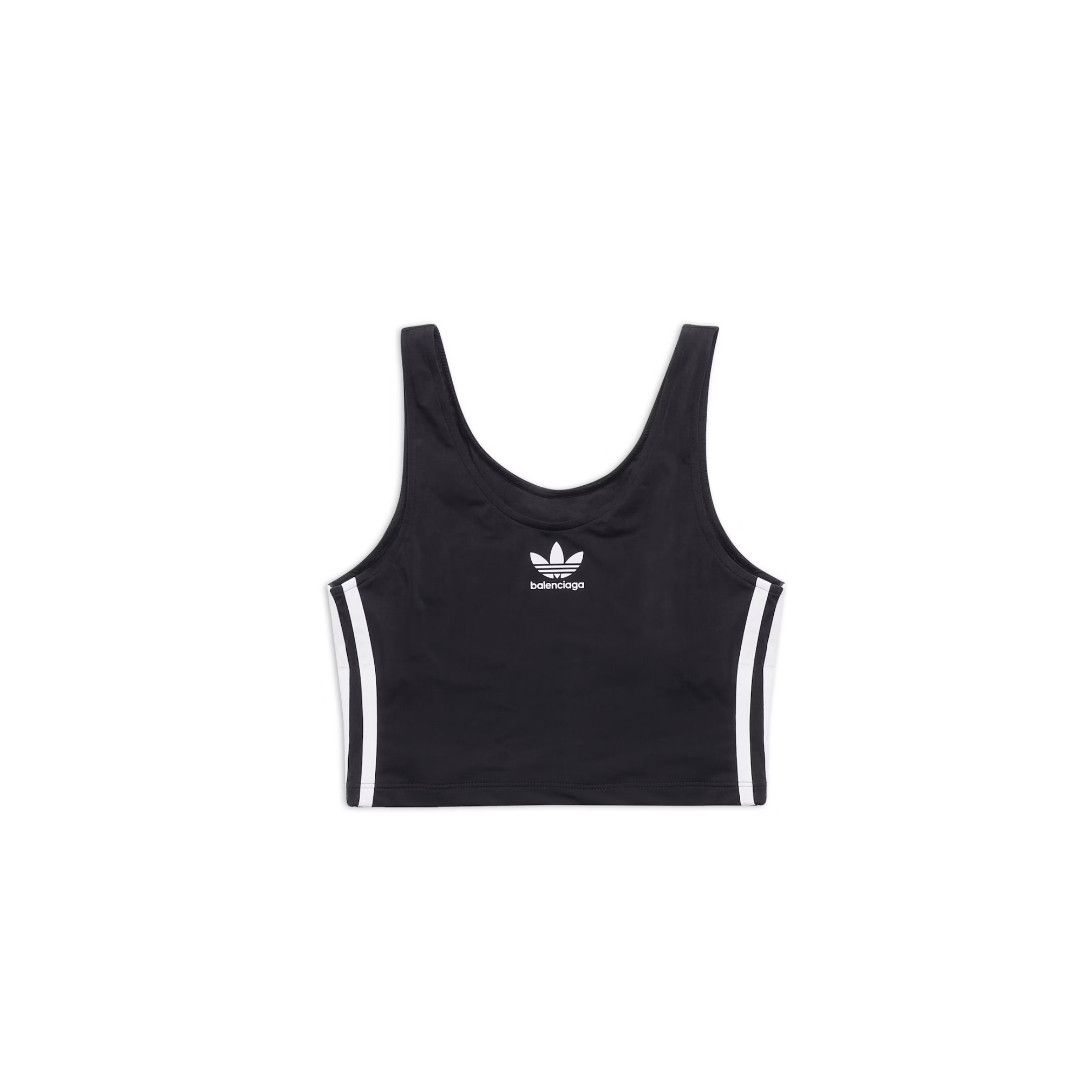 Adidas × Balenciaga o1w1db10824 Swim Tank Top in Black/White Size XS / US 0-2 / IT 36-38 - 1 Thumbnail