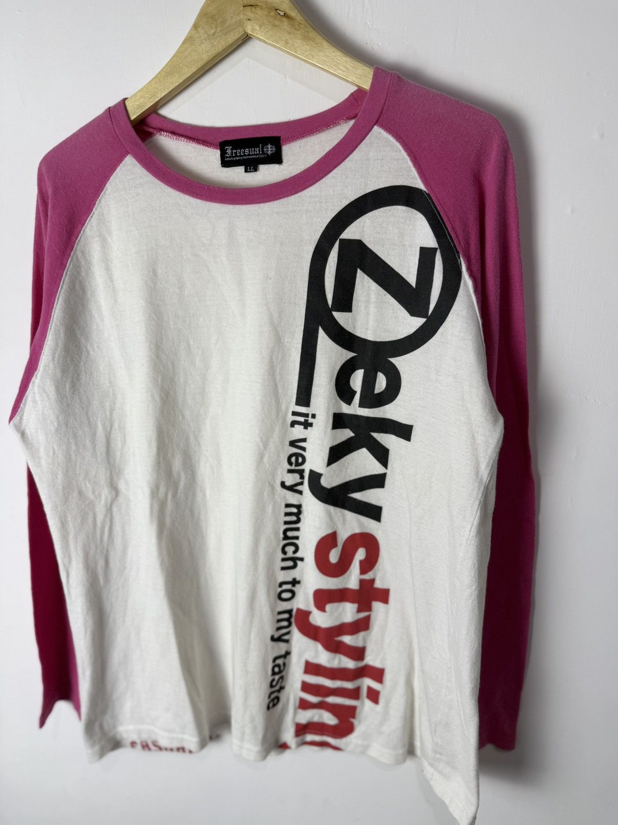 Japanese Brand Freesual Zeky Japanese Style Poem Longsleeve Size US L / EU 52-54 / 3 - 4 Thumbnail