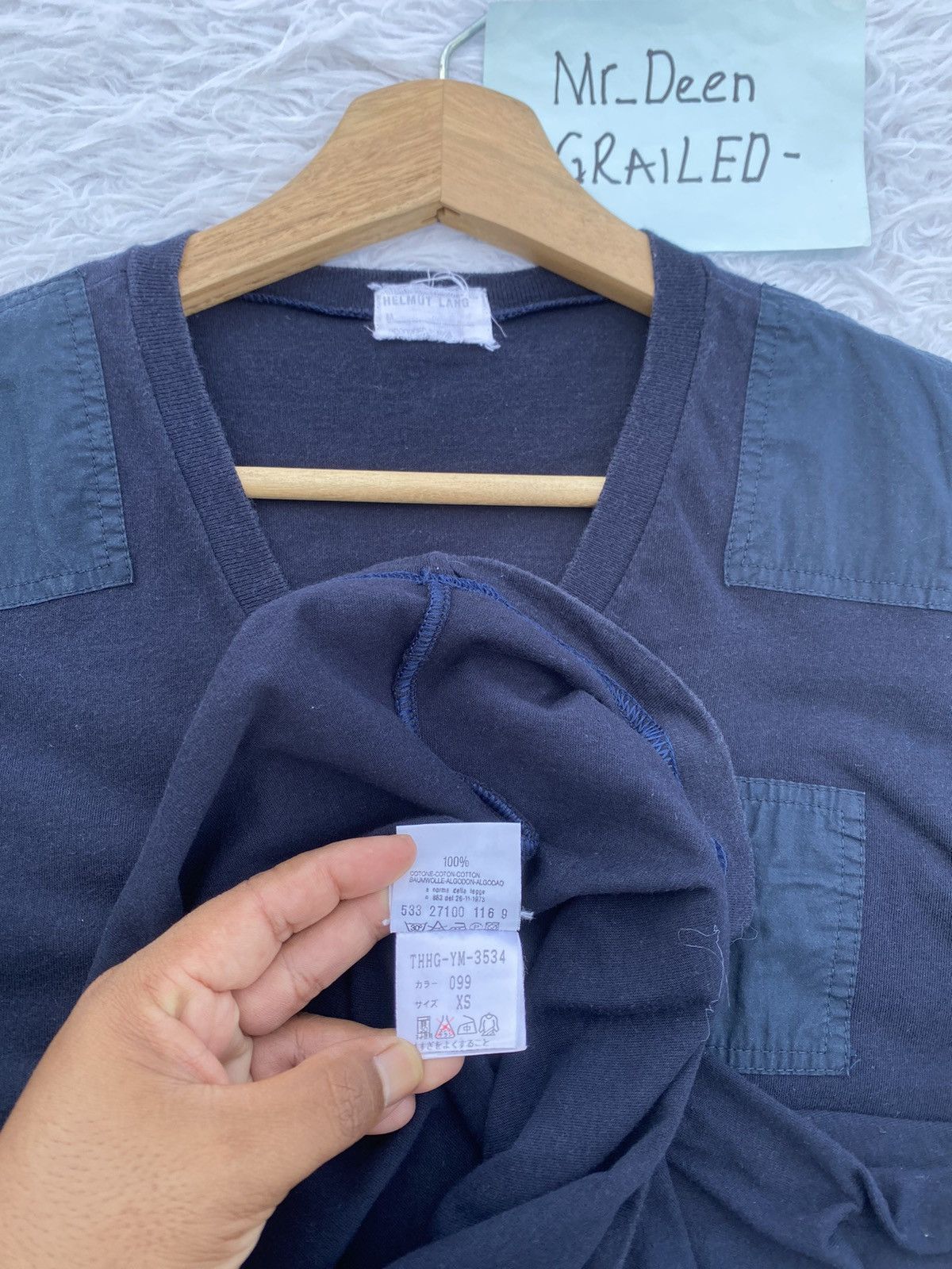 Helmut Lang Rare Vintage Helmut Lang Produce 1998 Pocket Tshirt Size US XS / EU 42 / 0 - 14 Thumbnail