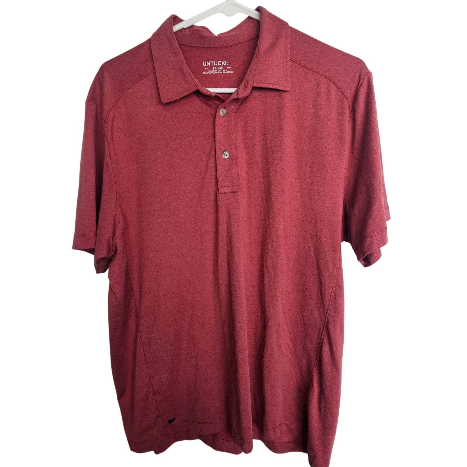 UNTUCKit Untuckit Mens Polo Shirt Sz L Business Casual Preppy Stretch Size US L / EU 52-54 / 3 - 1 Thumbnail
