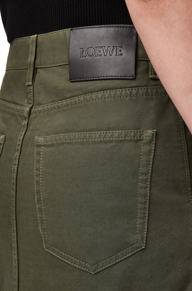 Loewe o1w1db10426 Skirts in Green Size 26" / US 2 / IT 38 - 5 Thumbnail