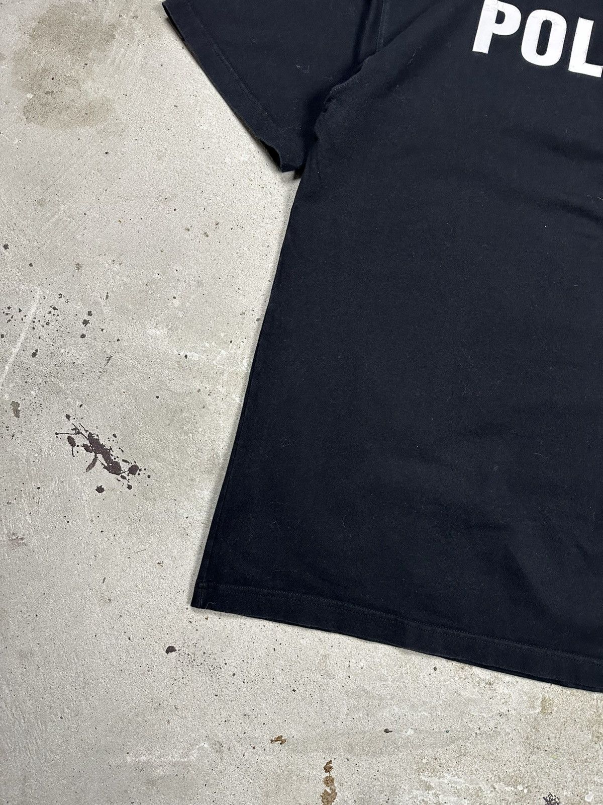 Vintage Vintage Y2K Policia Polizei Police Black T Shirt Vete Size US L / EU 52-54 / 3 - 7 Thumbnail