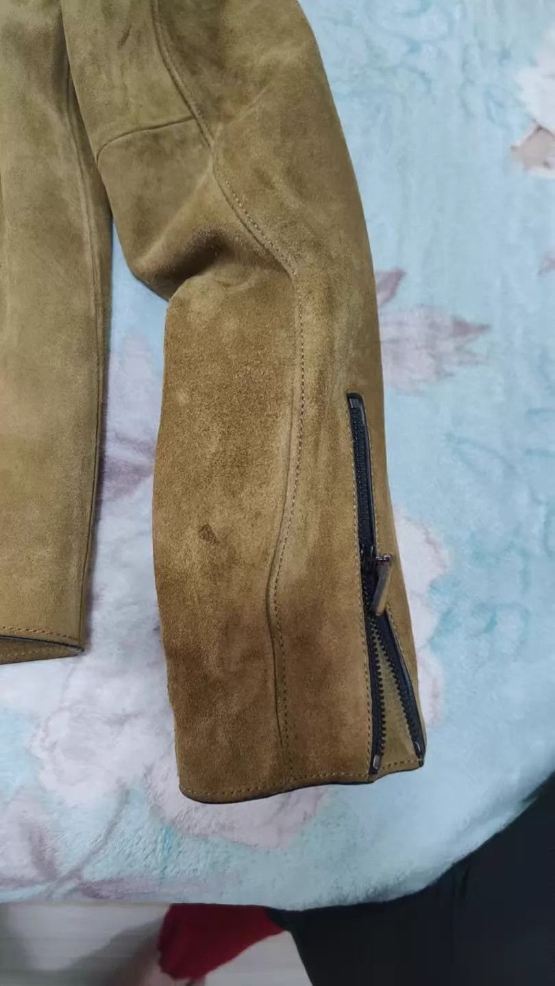 Coach Coach Cowhide Suede Yellow Notch Collar Jacket M Size US M / EU 48-50 / 2 - 9 Thumbnail