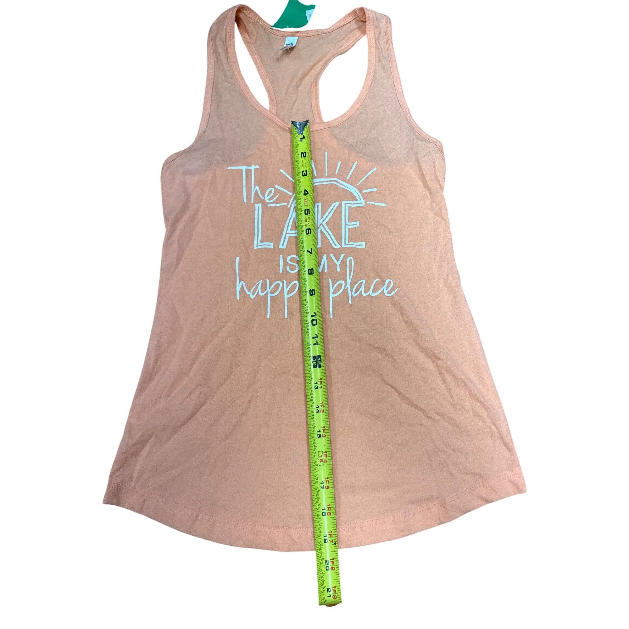 Other The Lake Is My Happy Place Womens Peach Tank Top Size S / US 4 / IT 40 - 5 Thumbnail