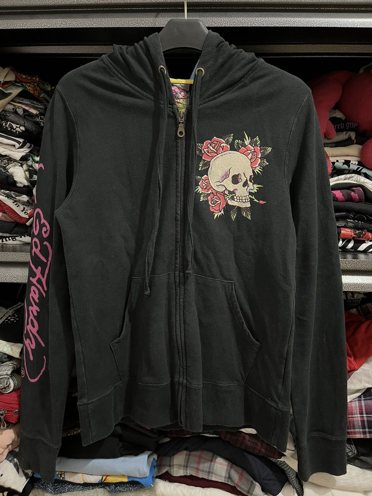 Affliction 🖤BLACFRIDAY🖤Y2k Ed hardy zip hoodie Size US S / EU 44-46 / 1 - 1 Thumbnail